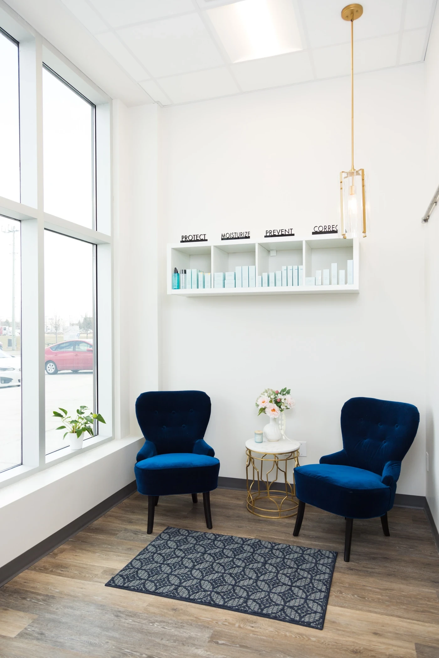 A seating area inside Barrie Plastic Surgery