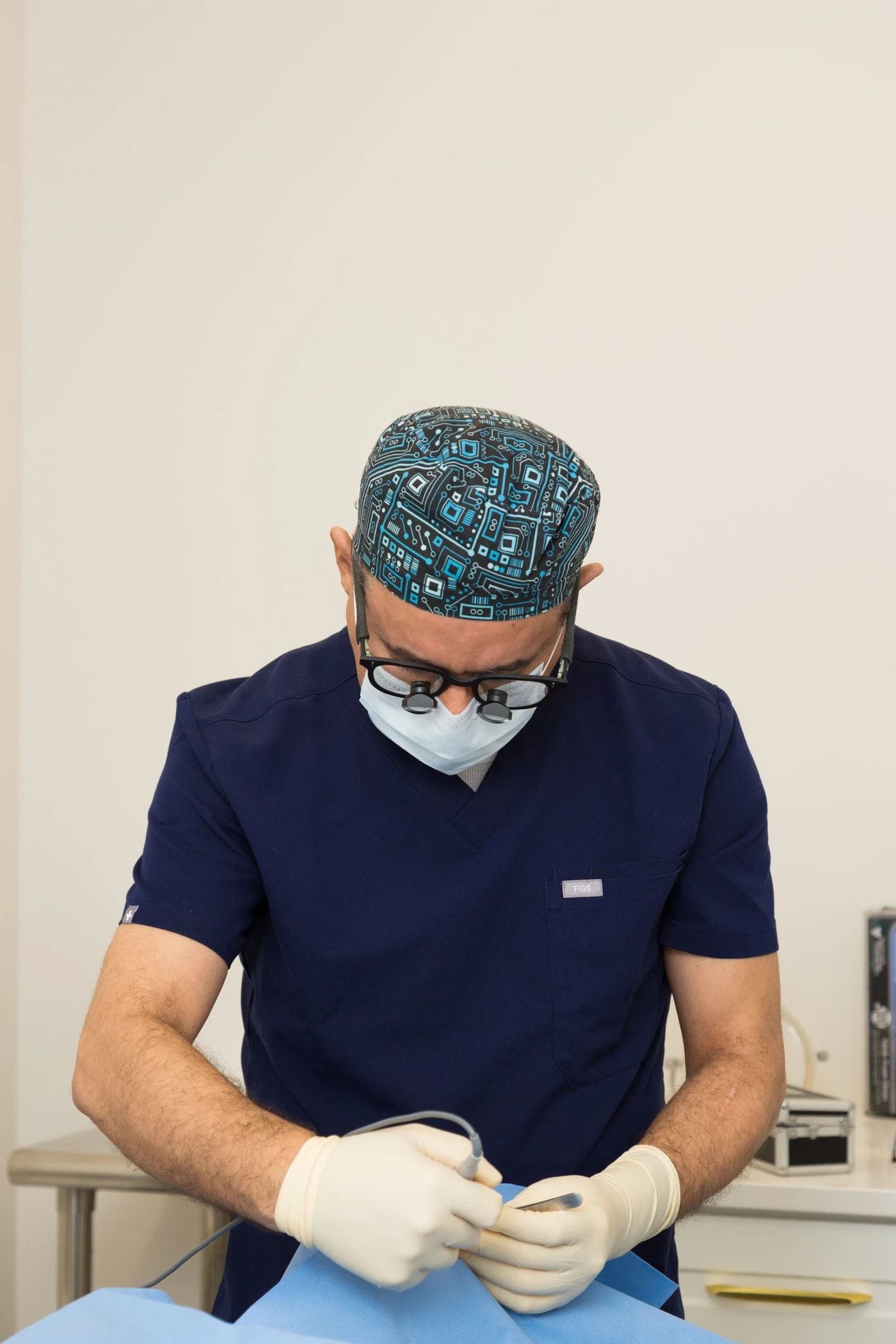 A procedure in progress at Barrie Plastic Surgery